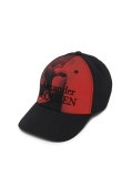 Alexander McQueen Logo & Orchid Print Hat