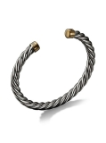 David Yurman Cable Cuff Bracelet in Sterling Silver - Large