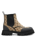 Gucci Novo Canvas Ankle Boots