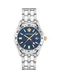 Versace Greca Time GMT Stainless Steel Bracelet Watch/41MM