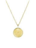 David Yurman Initial Charm Necklace with Diamonds in 18K Gold