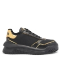 Versace Logo Metallic Trim Sneakers