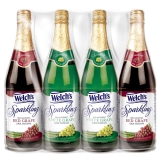 Welch's Sparkling Juice Cocktail Variety Pack -  750 Ml -  4 adet