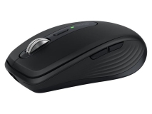 Logitech MX Anywhere 3S Wireless Mouse Compact Fast Scrolling 8K DPI Any-Surface Tracking Quiet Clicks Programmable Buttons USB C Bluetooth Windows PC Linux Chrome Mac Black