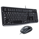 Logitech MK120 Black USB Wired Keyboard Mouse