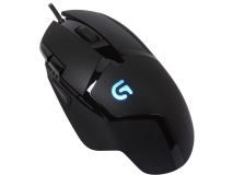 Logitech G402 Black Wired Optical Hyperion Fury FPS Gaming Mouse High Speed Fusion Engine