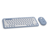 Logitech Pebble 2 Slim Bluetooth Keyboard and Mouse Combo for Mac Tonal Blue