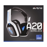 ASTRO Gaming A20 Wireless Headset Gen 2 Compatible With PlayStation 4 5 PC Mac White Blue