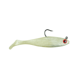Berkley Powerbait Pre-Rigged Swim Shad 3D Eyes 6 Inch 3pk Pearl Red Eye