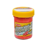 Berkley PowerBait Natural Glitter Trout Fishing Dough Bait Salmon Red Color Salmon Egg Flavor