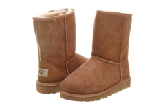 Ugg Girls Classic K Chestnut Mid Calf Wool Boot Size 2M