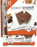 Power Crunch Whey Protein Bars High Protein Snacks Peanut Butter Fudge 12 Count