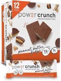 Power Crunch Whey Protein Bars High Protein Snacks Peanut Butter Fudge 1.4 Ounce 12 Count
