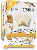 Power Crunch Whey Protein Bars High Protein Snacks Peanut Butter Crème 1.4 Ounce 12 Count