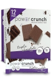 Power Crunch Protein Wafer Bars High Protein Snacks Triple Chocolate 1.4 Ounce 12 Count