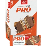 Power Crunch PRO Peanut Butter Fudge Protein Wafer Bars 4 Count 2.0 Ounce AMKP26