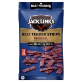 Jack Links 100% Beef Original Tender Strips 8oz Resealable Bag