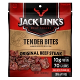Jack Links Original Beef Steak Tender Bites 2.85 oz 9g Protein High Protein Snack