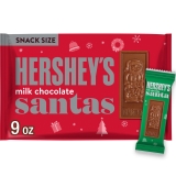 Hersheys Milk Chocolate Snack Size Santas Christmas Candy Bag 9 oz for Amerika Paketim