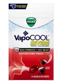 Vicks VapoCool Cherry Freeze Medicated Drops 18 ct