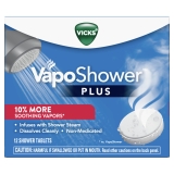 Vicks Vapo Shower Tablets Plus Soothing Non-Medicated Menthol Vapor Steamers 12 Count