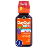 Vicks DayQuil Kids Cold Cough Liquid Medicine Fever Reducer Children Grape 8 oz Bottle