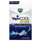 Vicks Vapo Vicks Cool Severe Menthol Drops 2 Pack Cold Medicine Sore Throat Remedy Winterfrost 45 Count