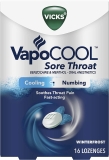 Vicks VapoCool Sore Throat Lozenges 2 Pack Winterfrost 16 Count