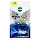 Vicks VapoCOOL Severe Medicated Drops Winterfrost Pack of 4