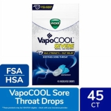 Vicks VapoCOOL Severe Medicated Sore Throat Drops for Fast Relief