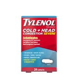 Tylenol Cold Head Congestion Severe Caplets 24 Count
