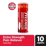 Tylenol Extra Strength Caplets Acetaminophen Travel Size 10 Ct