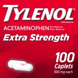 Tylenol Extra Strength Caplets 500mg Acetaminophen 100 Ct