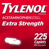 Tylenol Extra Strength Caplets 500 mg Acetaminophen 225 Ct