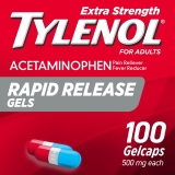 Tylenol Extra Strength Acetaminophen Rapid Release Gels 100 Ct