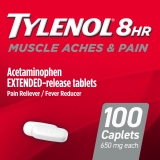 Tylenol 8 Hour Muscle Aches Pain Relief Tablets Acetaminophen 100 Count