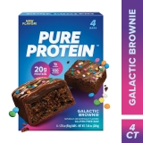 Pure Protein Bars Galactic Brownie 20g Protein Gluten Free 4 Ct 1.76 oz