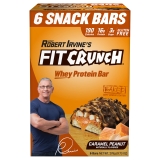 Fit Crunch Robert Irvine Caramel Peanut Whey Protein Bar 9.73 oz 6 Count