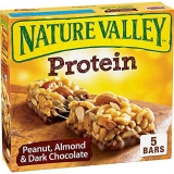 Nature Valley Chewy Protein Bars Peanut Almond Dark Chocolate 7.1 oz 5 Count Box