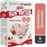 Power Crunch Kids High Protein Snack Bars Strawberry Shortcake Flavor 5 Ct Box 1.13 oz