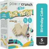 Power Crunch Kids High Protein Snack Bars Birthday Cake Flavor 5 Ct Box 1.13 oz