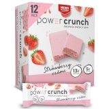 Power Crunch Strawberry Creme Protein Energy Wafer Bar 12 Pack