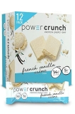 Power Crunch Protein Wafer Bars French Vanilla Creme 1.4 oz 12 Count High Protein Snacks Delicious Taste