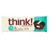 Think High Protein Bar Chocolate Creme Cupcake 18g Protein Gluten Free Low GI 10 Count