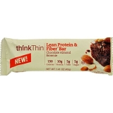 Think thin Lean Protein Fiber Chocolate Almond Bar 1.41 Oz 1 Case -