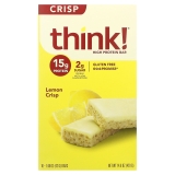 Think High Protein Bar Lemon Crisp 10 Bars 1.48 oz 42 g Each