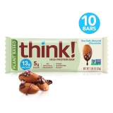 Think High Protein Plant Based Bars Sea Salt Almond Chocolate 1.94 oz Bar 10 Count