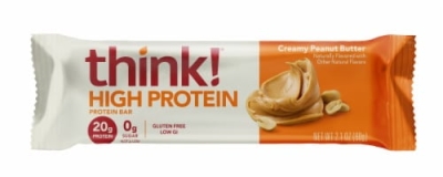 Think Chocolate Dipped Creamy Peanut Butter High Protein Bar 2.1 oz 2X