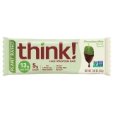 Think Plant Based Chocolate Mint High Protein Bar 10 Pack 13g Protein Gluten Free Vegan