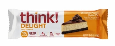 Think  Chocolate Peanut Butter Pie Keto Protein Bar 1.41 oz 2X